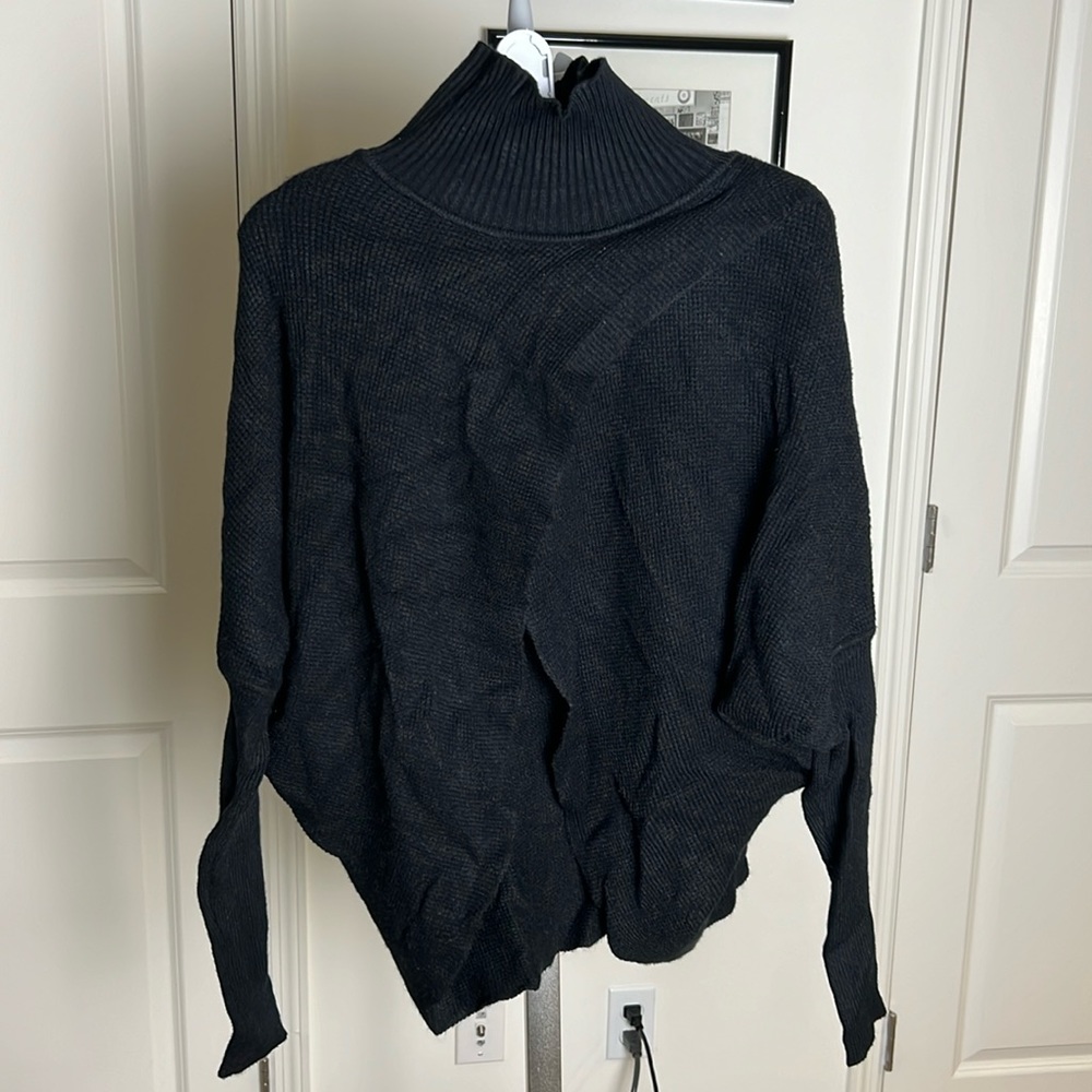 Elan Open Front Turtleneck Sweater
